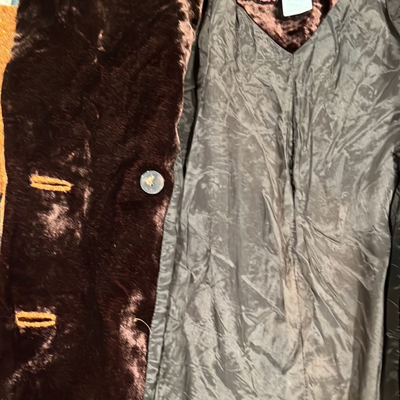 Z by Zelda Wool-blend and Velour Tapestry Print Lightweight Coat Size 8 - Picture 7 of 9